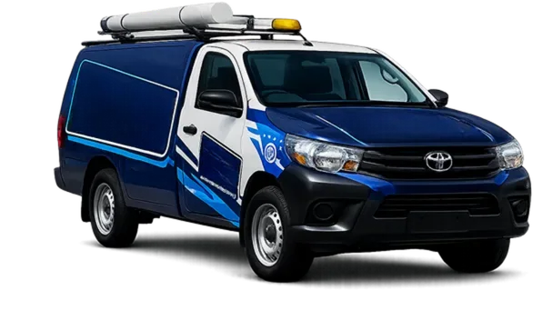 Service van on its way to a Cheltenham job